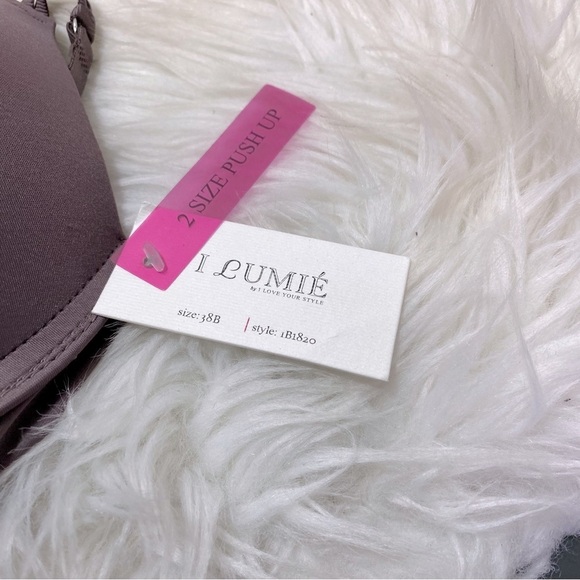 I Lumie Women's Classic Brown Pushup Bra NWT Sz-38B - Picture 4 of 4